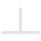 Ekena Millwork Portland Architectural Grade PVC Gable Bracket, 60"W x 40"H x 2"D x 4"F, 16/12 Pitch GBP060X40X0204POR00 - alternate 4